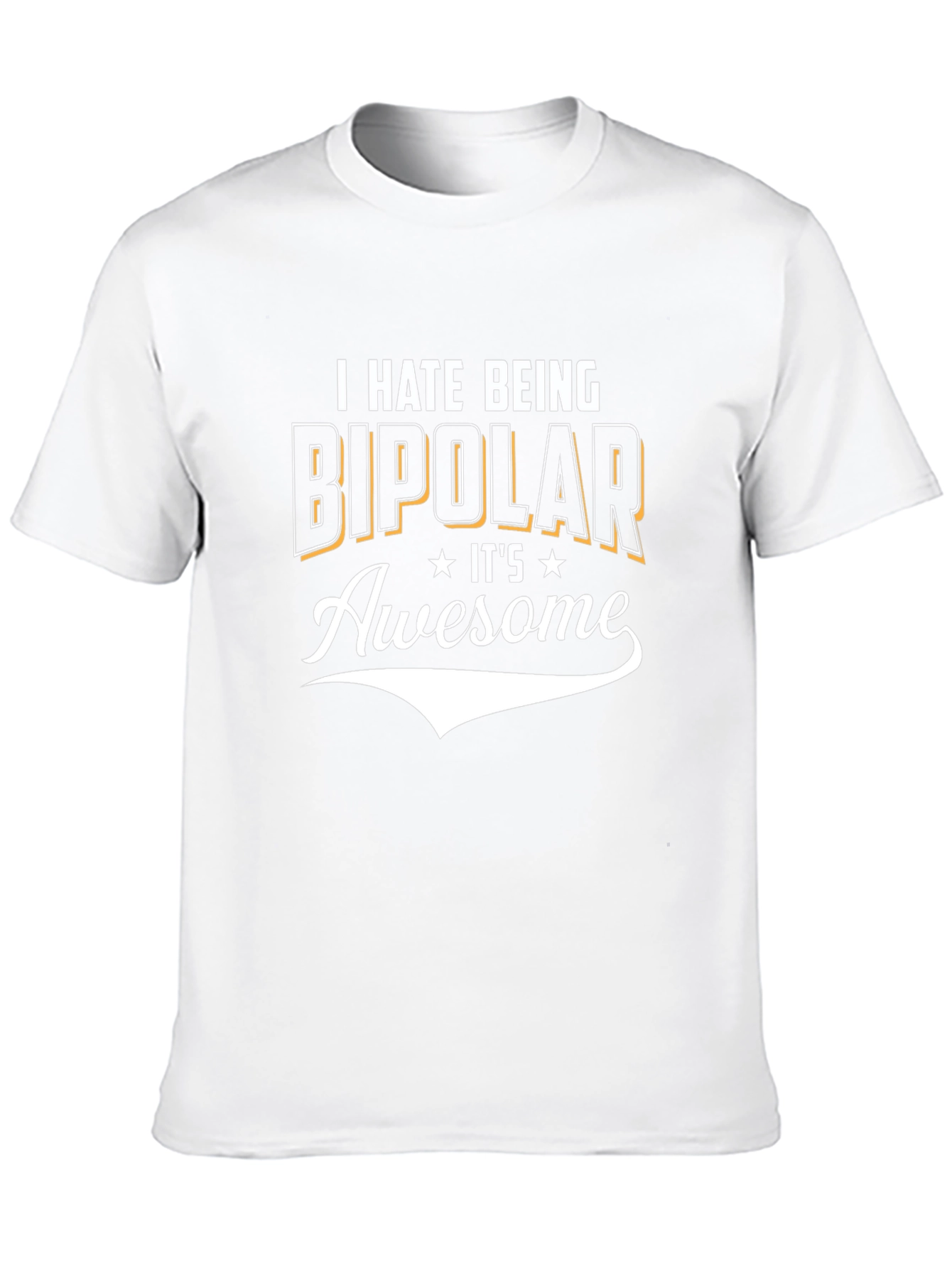 Funny Bipolar Graphic Tee - Black