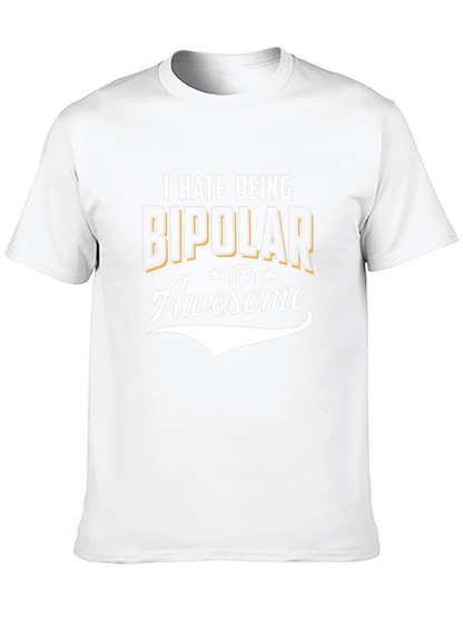 Funny Bipolar Graphic Tee - Black