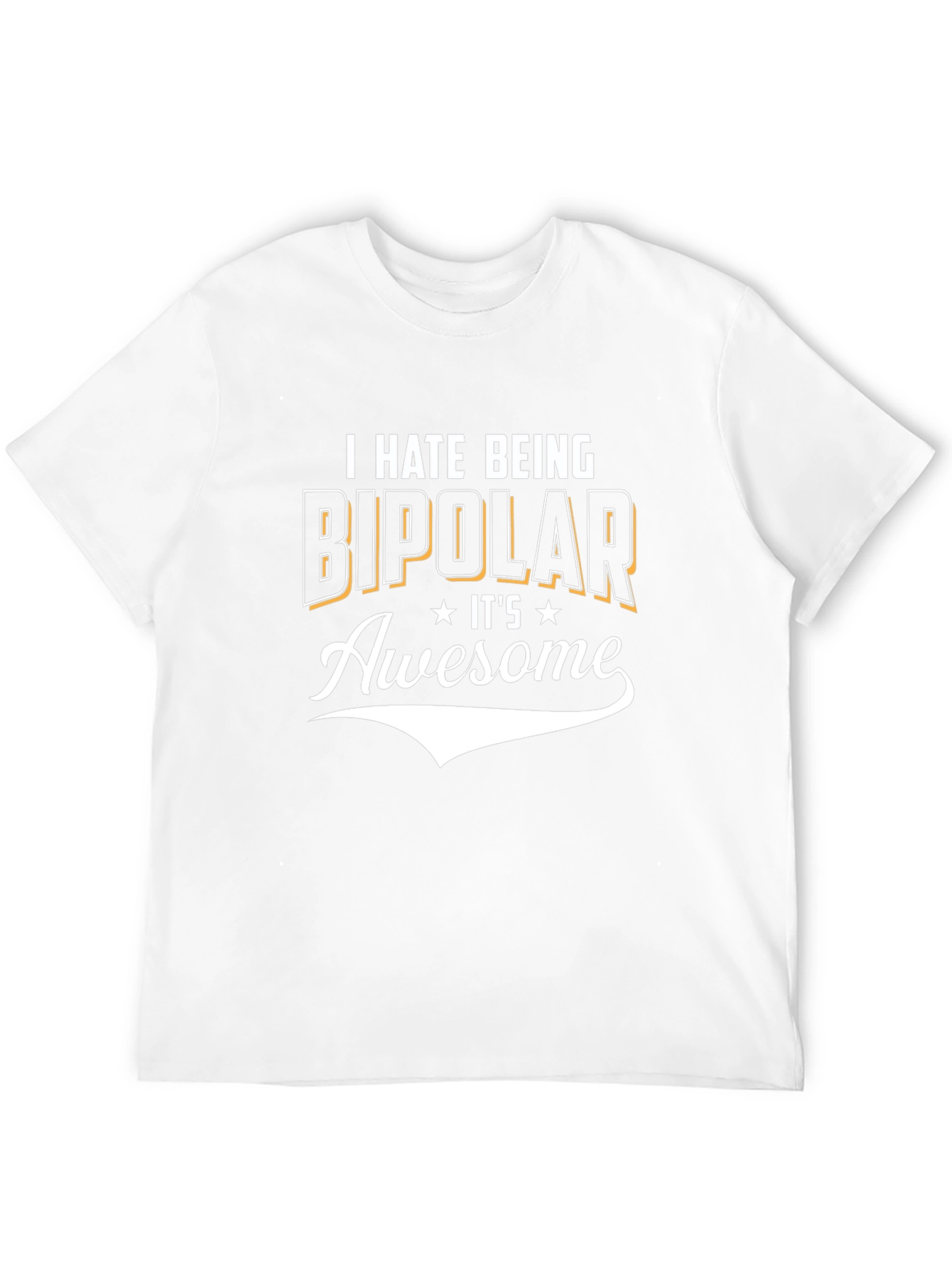 Funny Bipolar Graphic Tee - Black