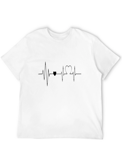 Heartbeat Love Tee - Stylish Graphic T-Shirt