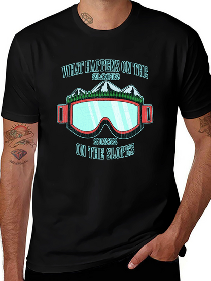 What Happens On The Slopes Graphic T-Shirt