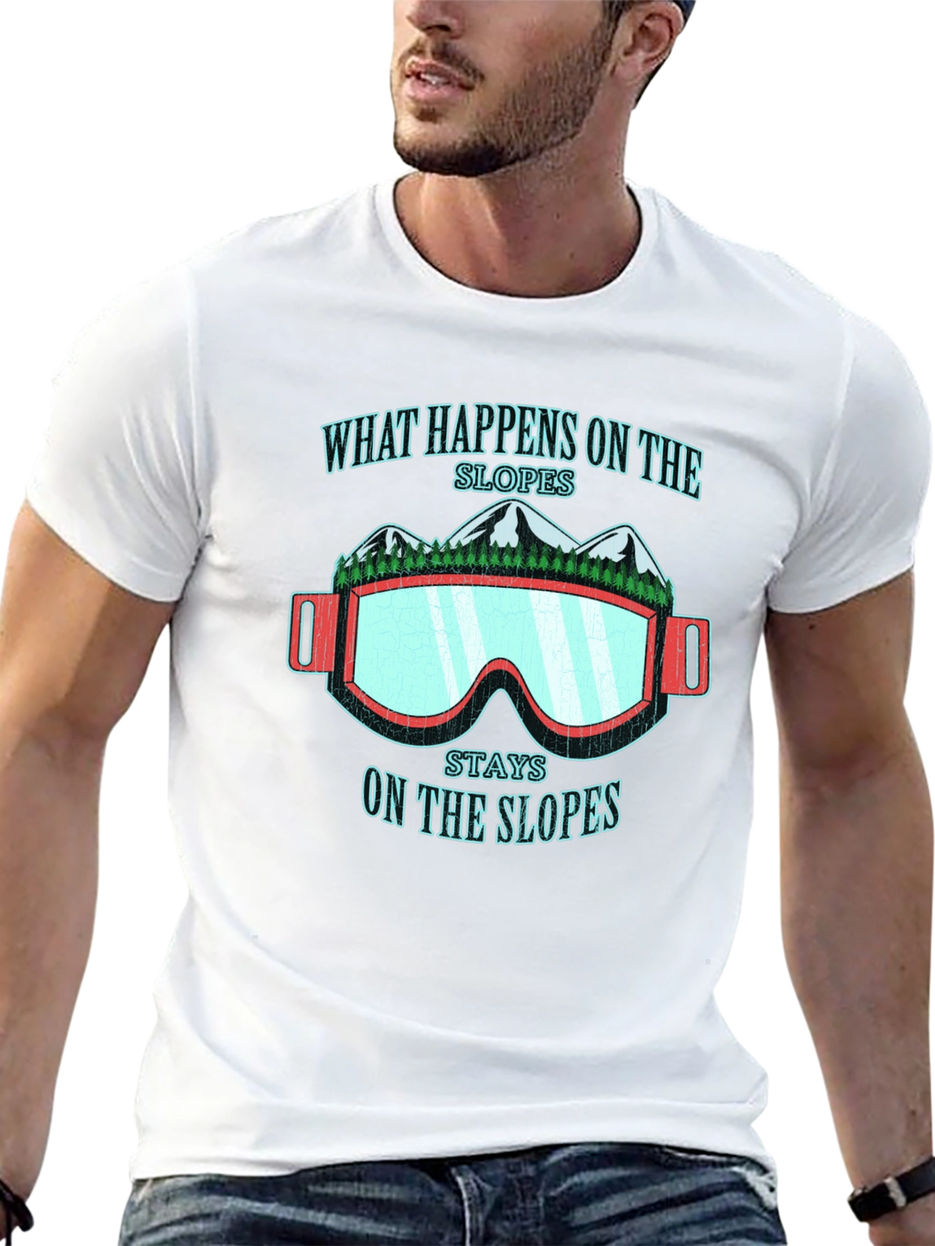What Happens On The Slopes Graphic T-Shirt
