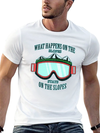 What Happens On The Slopes Graphic T-Shirt