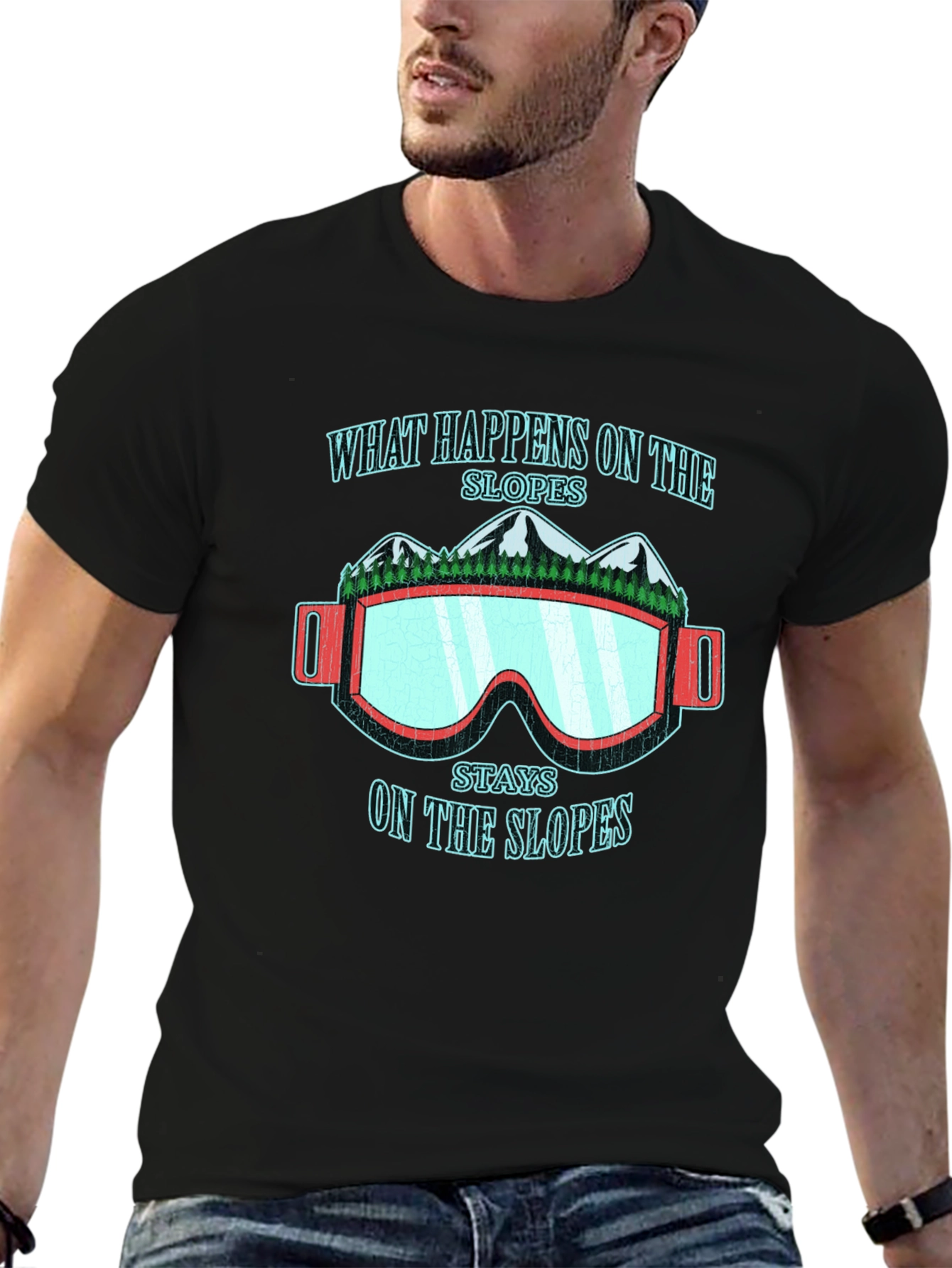 What Happens On The Slopes Graphic T-Shirt