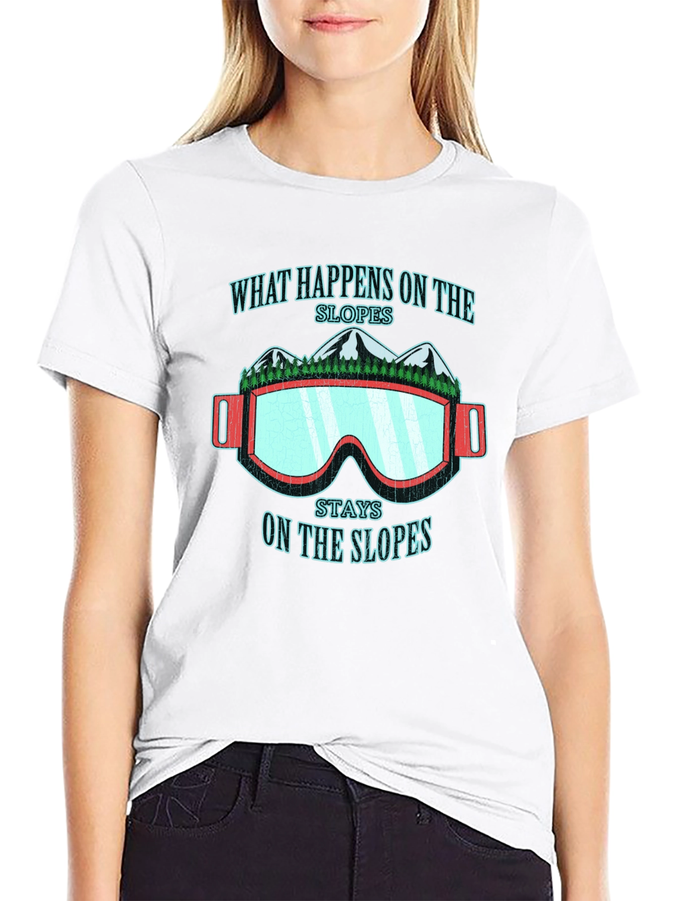 What Happens On The Slopes Graphic T-Shirt