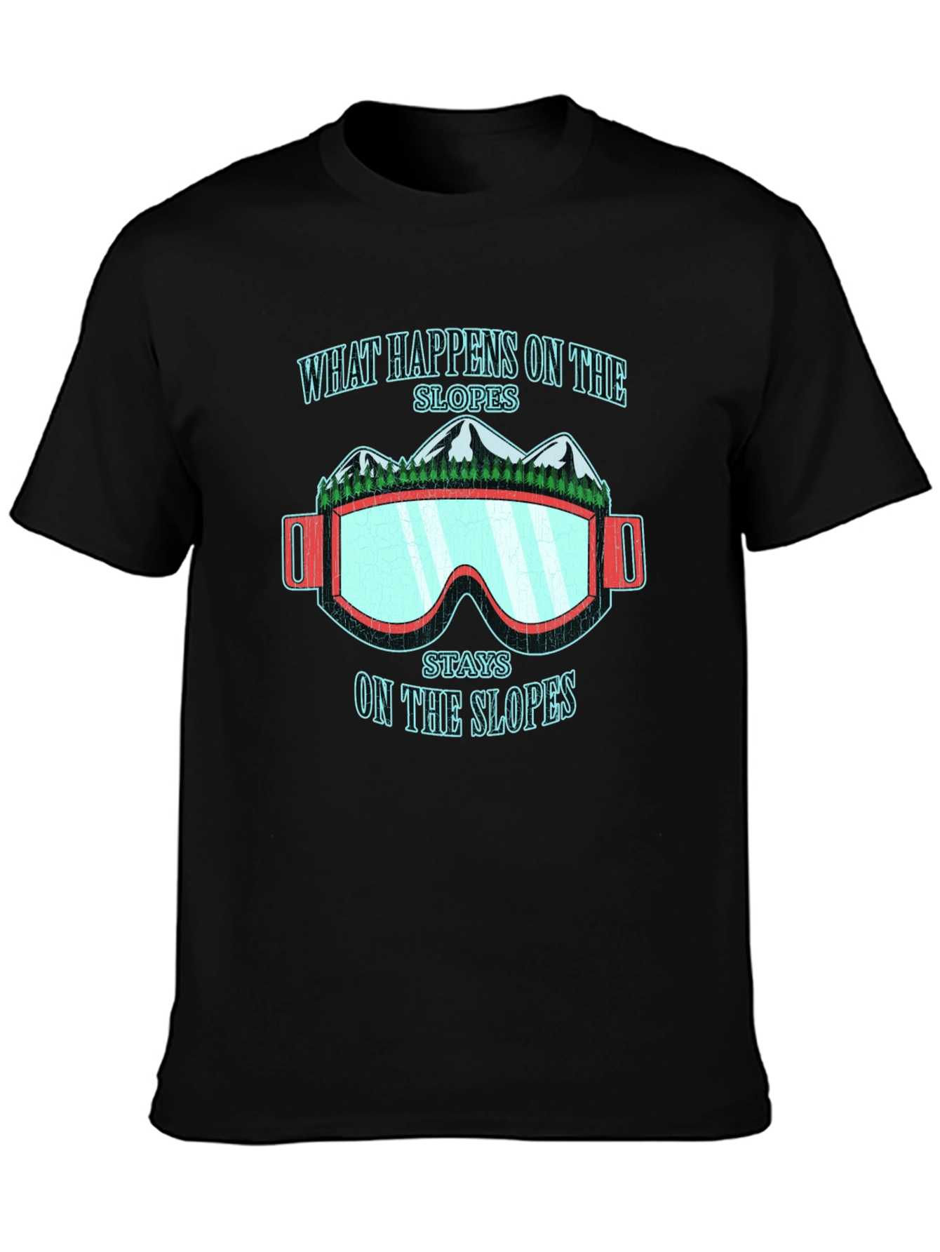 What Happens On The Slopes Graphic T-Shirt