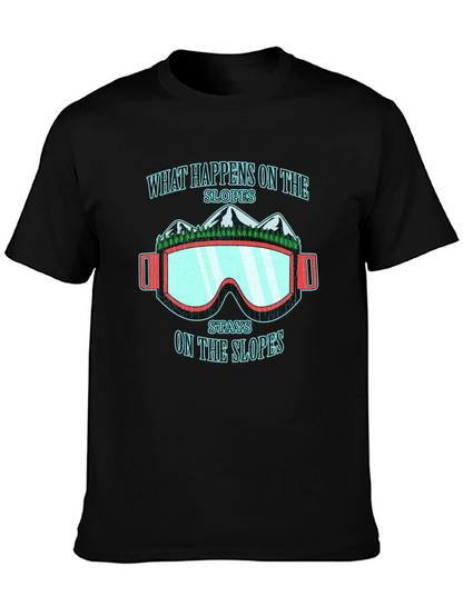 What Happens On The Slopes Graphic T-Shirt