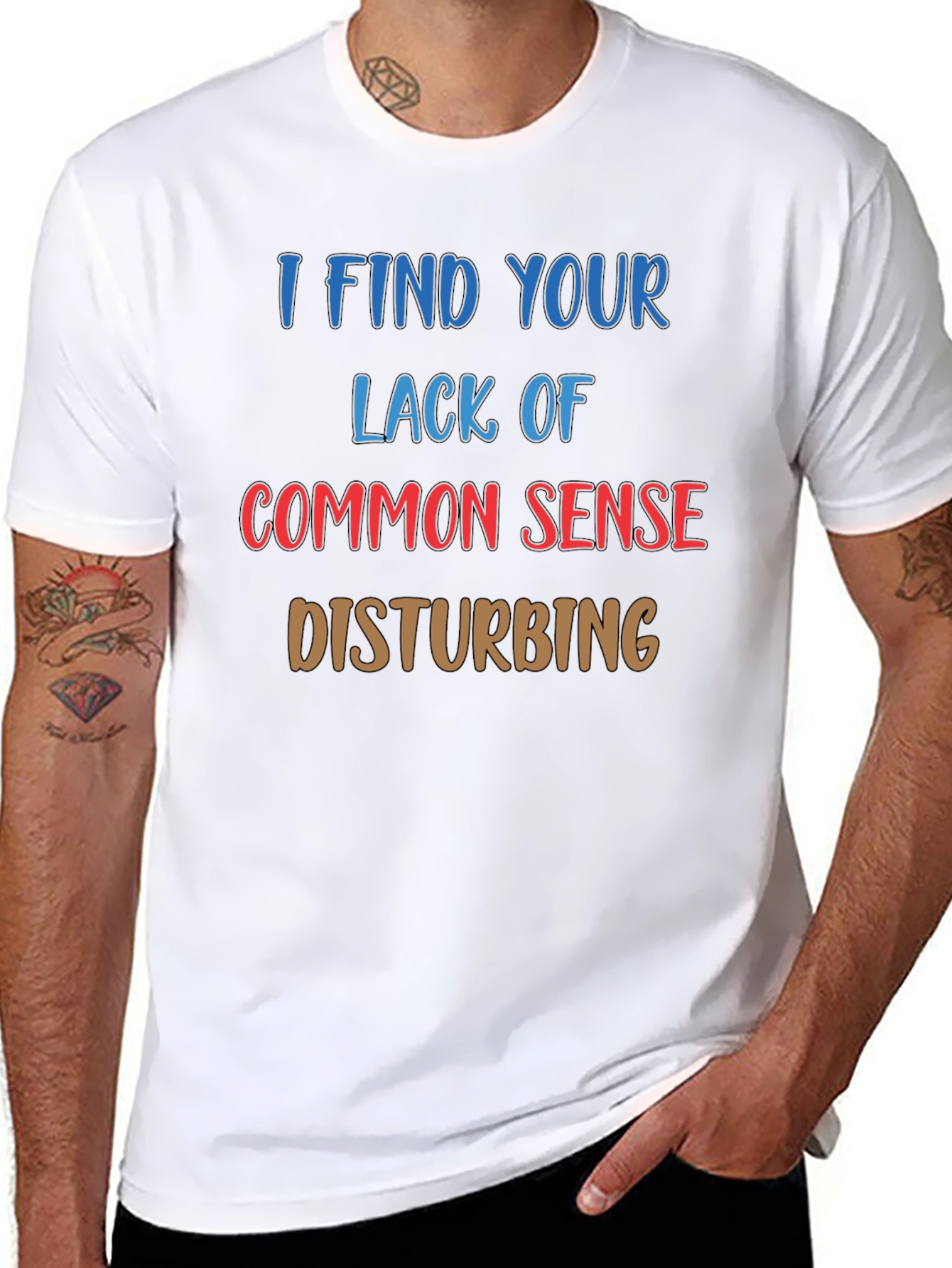 Funny Sarcastic Statement Black T-Shirt