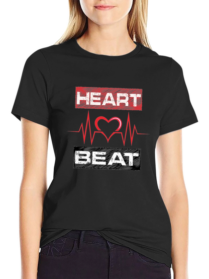 Heartbeat Graphic Print Mens T-Shirt