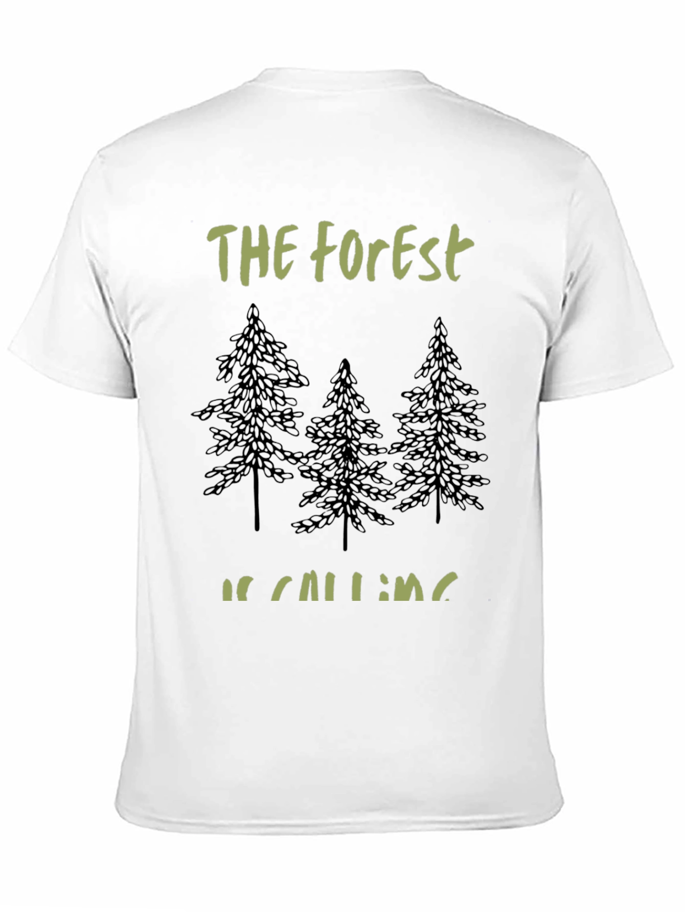 Forest Calling Tee - Nature Lovers Black T-Shirt