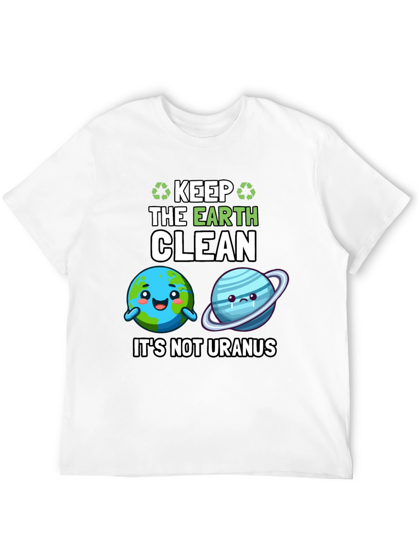 Keep the Earth Clean Black Graphic Tee