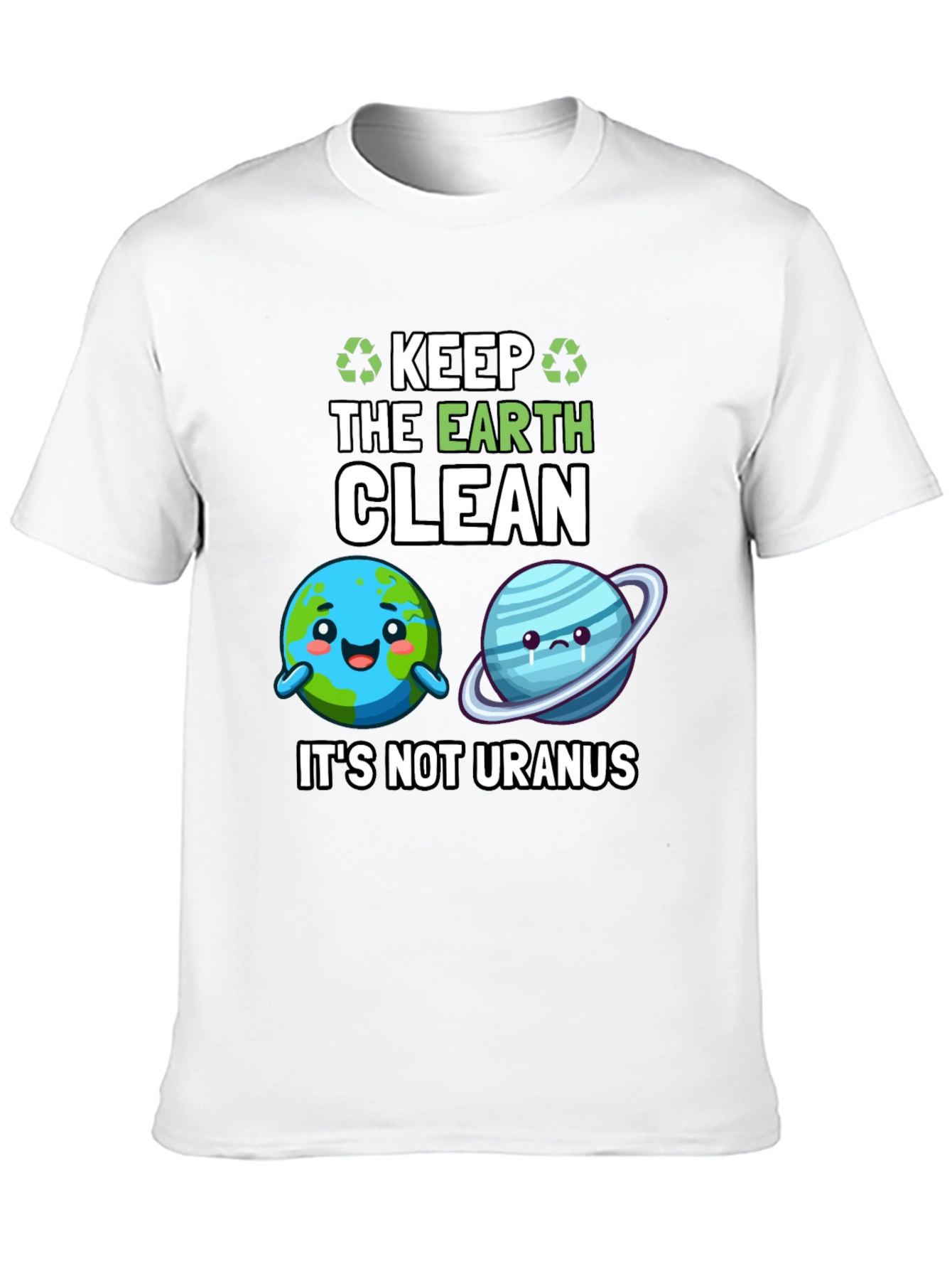 Keep the Earth Clean Black Graphic Tee