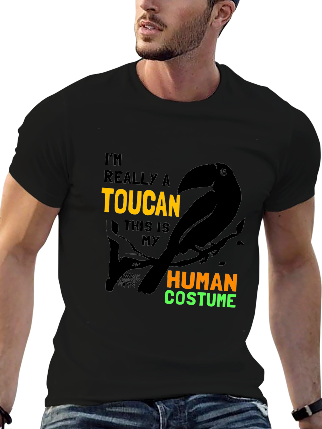 Toucan in Human Costume Graphic Tee