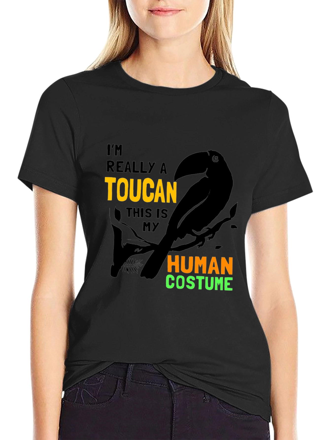 Toucan in Human Costume Graphic Tee