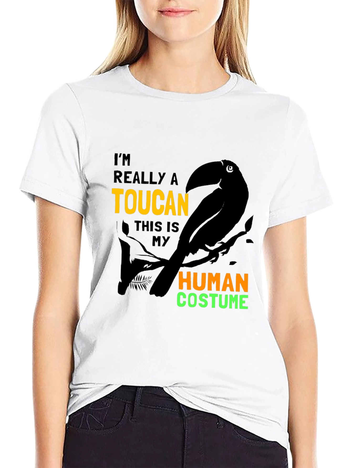 Toucan in Human Costume Graphic Tee
