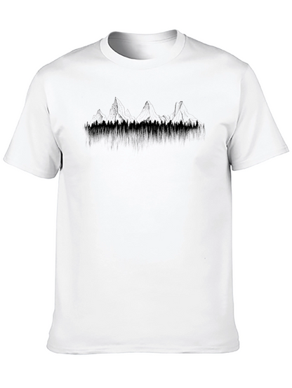 Mountainscape Graphic Tee - Stylish Nature-Inspired Design