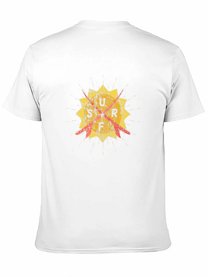Distressed Graphic Tee - Retro Target Design - Black