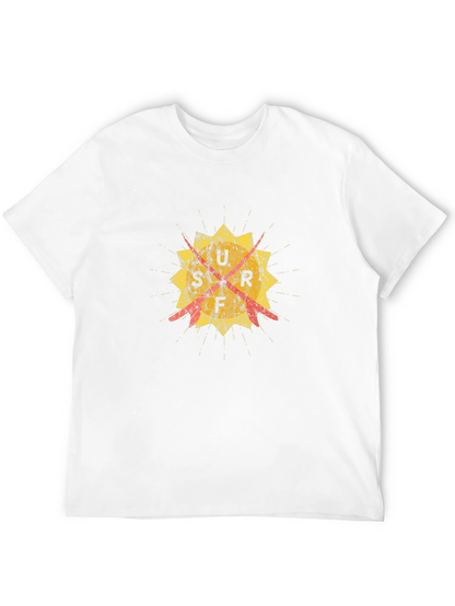 Distressed Graphic Tee - Retro Target Design - Black