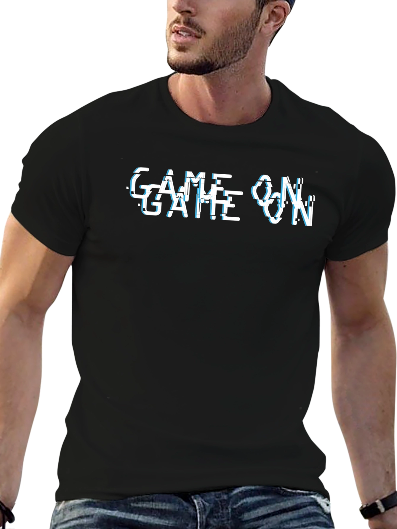 Game On T-Shirt - Glitch Design