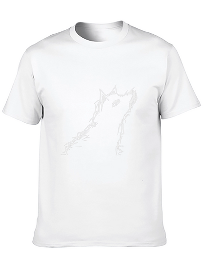 Wolf Sketch Black T-Shirt