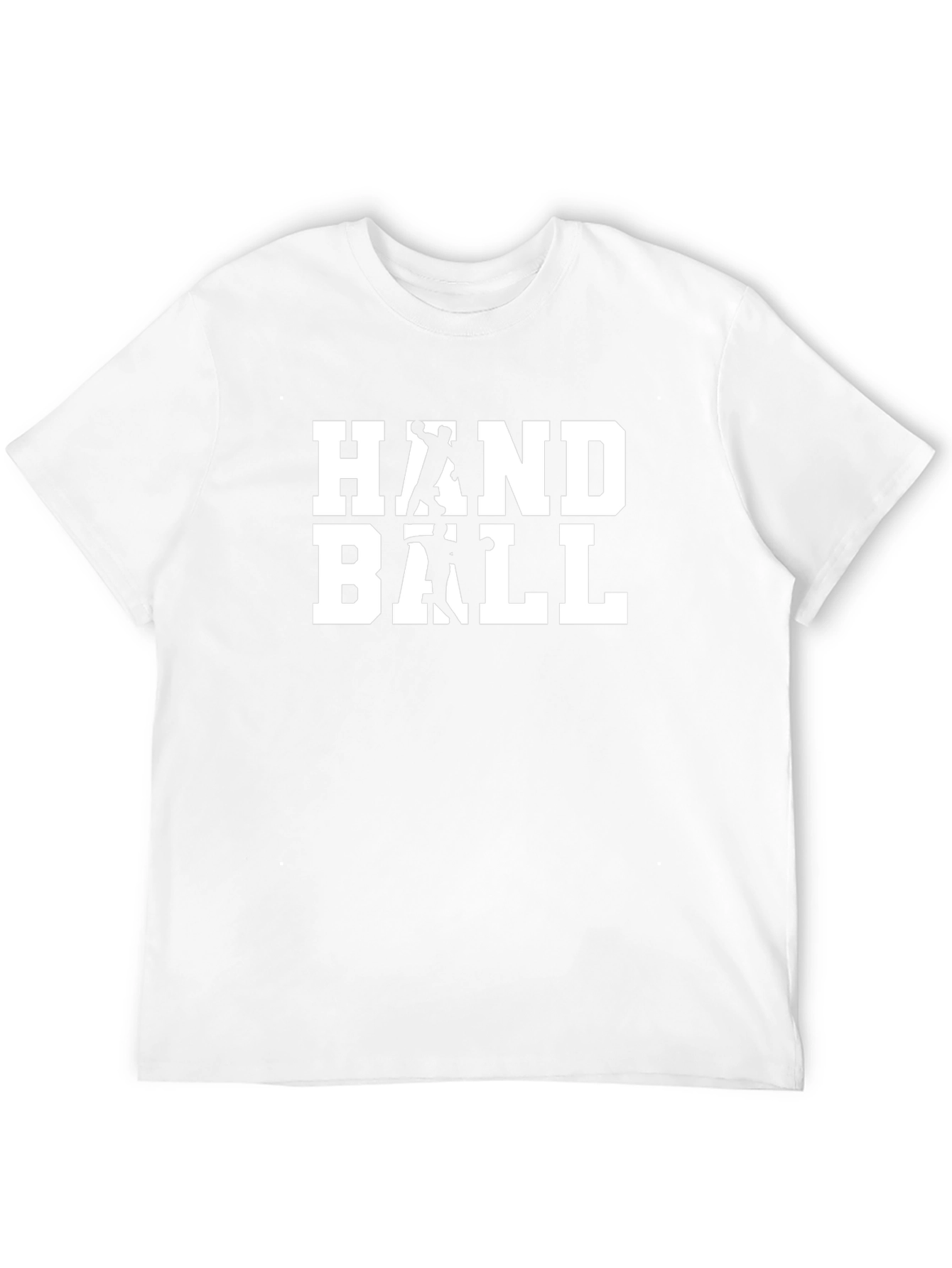 Handball Graphic Tee - Black Cotton T-Shirt