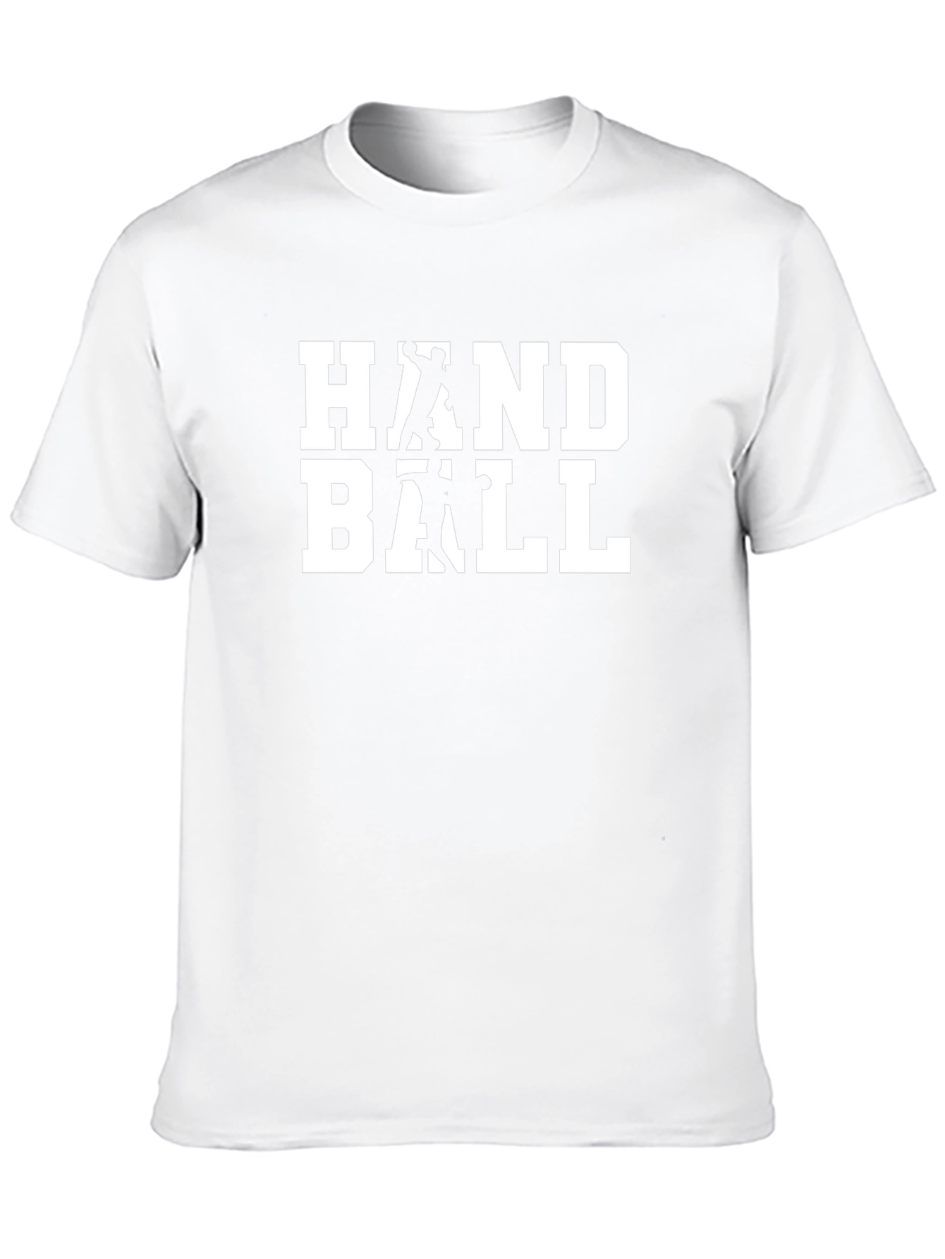 Handball Graphic Tee - Black Cotton T-Shirt