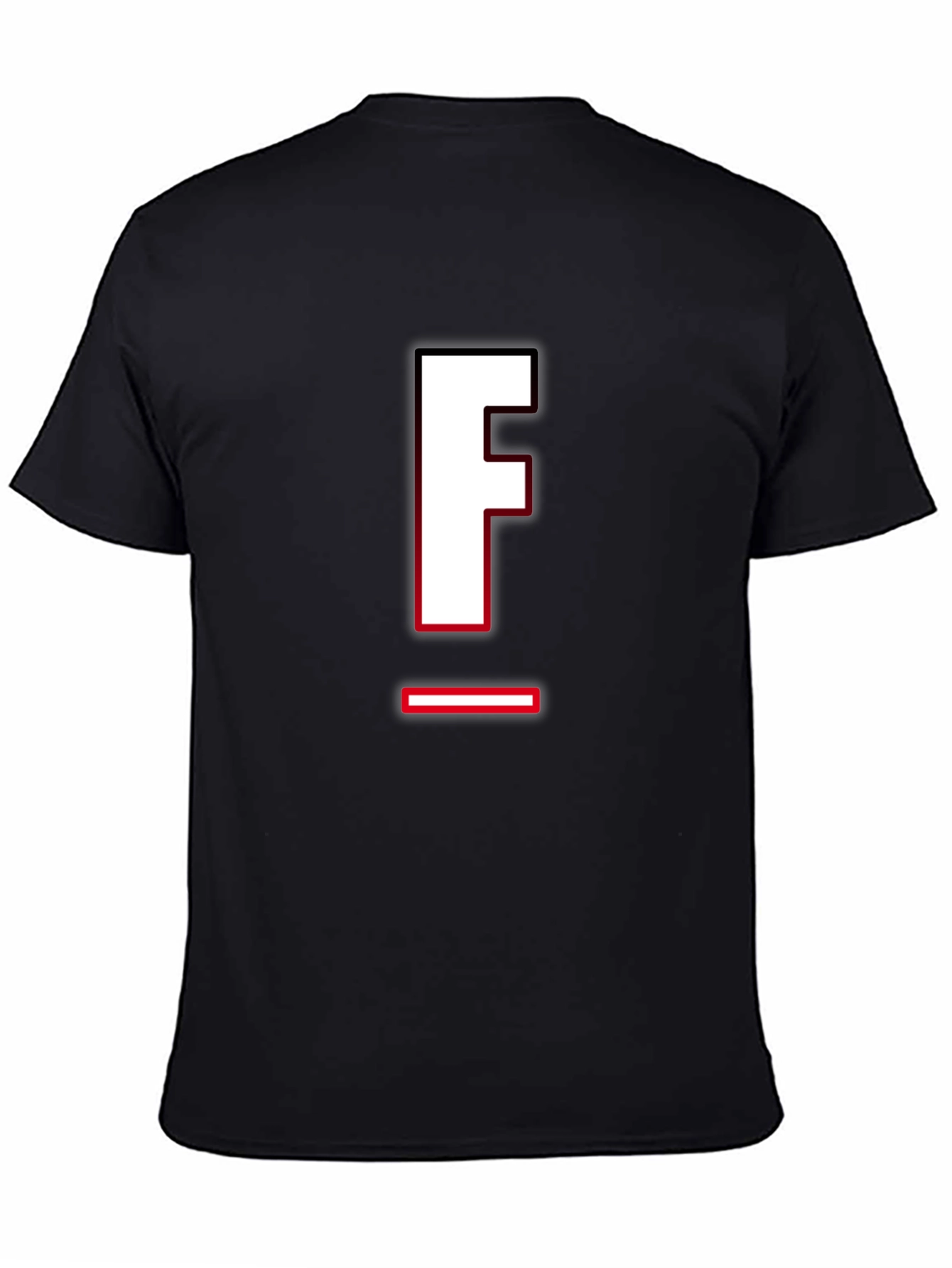 Letter F Graphic T-Shirt - Casual Style