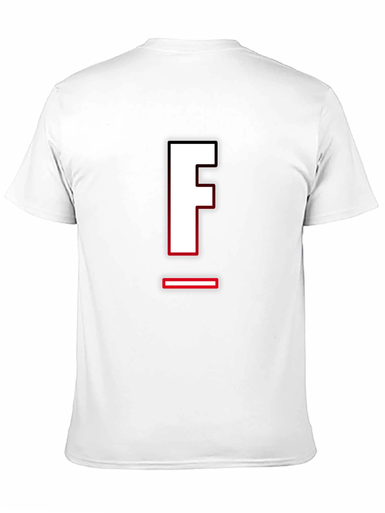 Letter F Graphic T-Shirt - Casual Style
