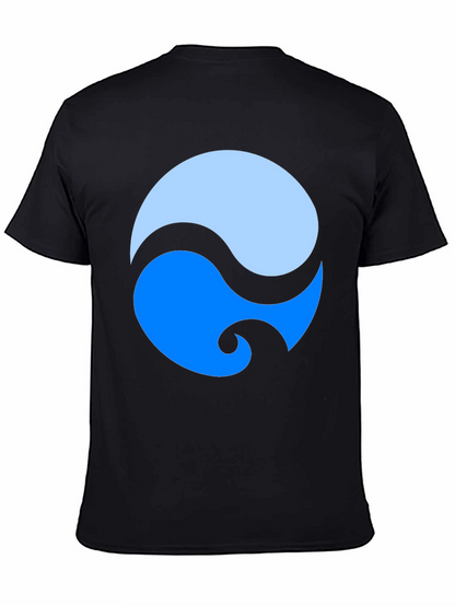 Yin Yang Style Graphic Tee - Modern Design