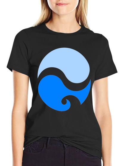 Yin Yang Style Graphic Tee - Modern Design