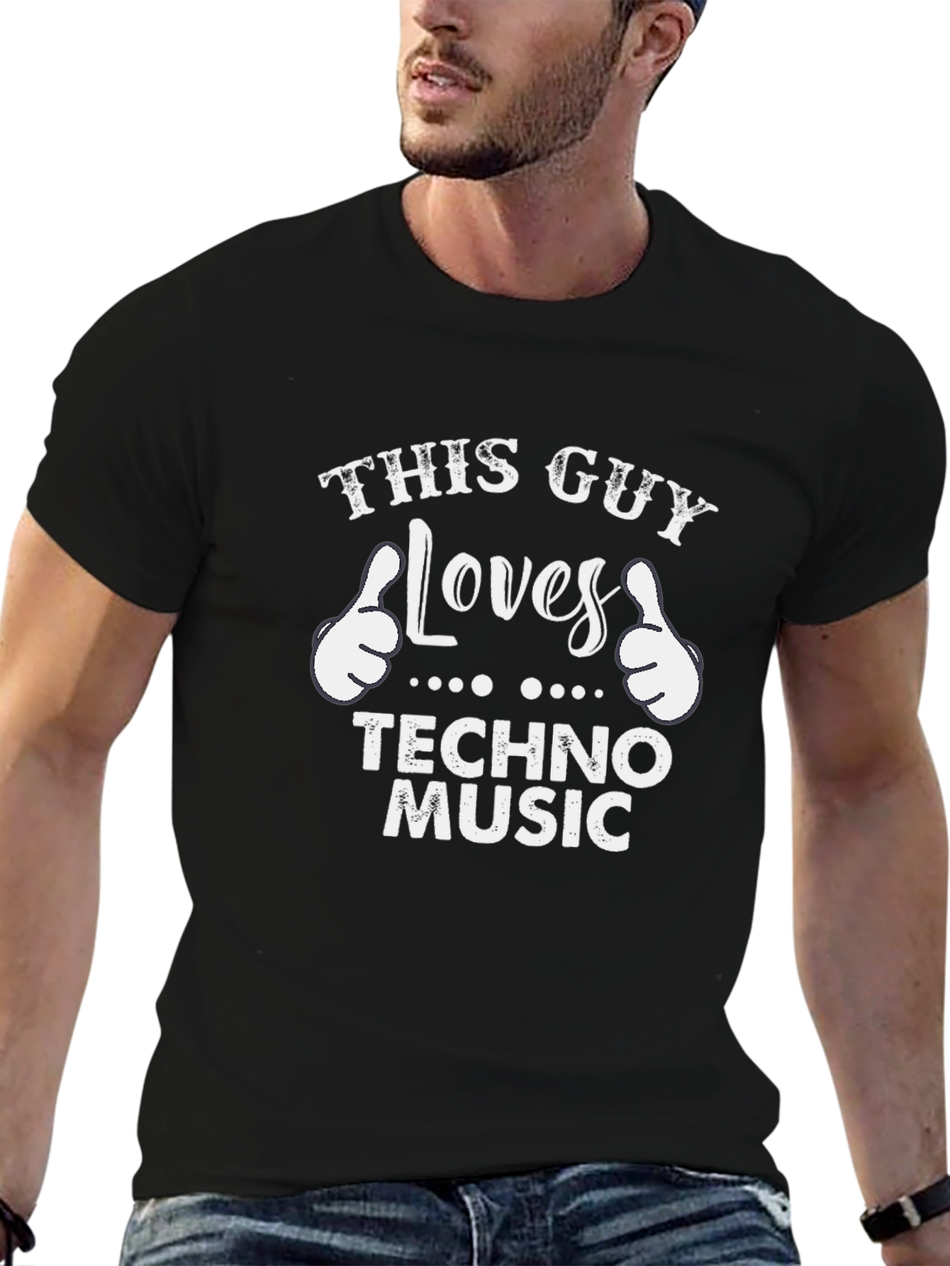 This Guy Loves Techno Music T-Shirt