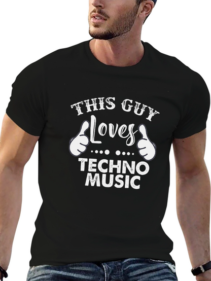 This Guy Loves Techno Music T-Shirt