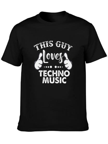 This Guy Loves Techno Music T-Shirt