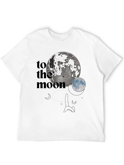 To The Moon Black Graphic Tee