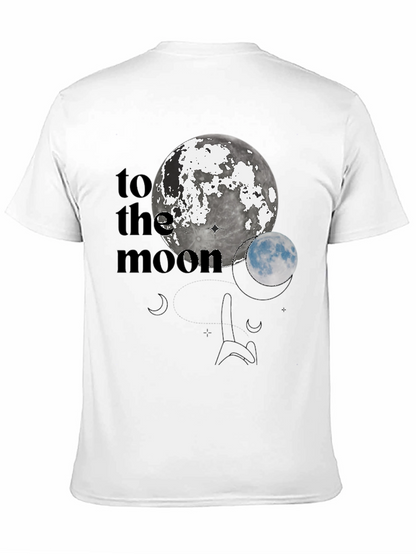 To The Moon Black Graphic Tee