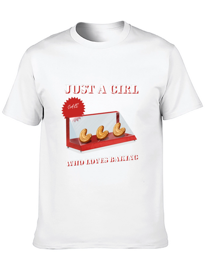Just a Girl Who Loves Baking T-Shirt - Black