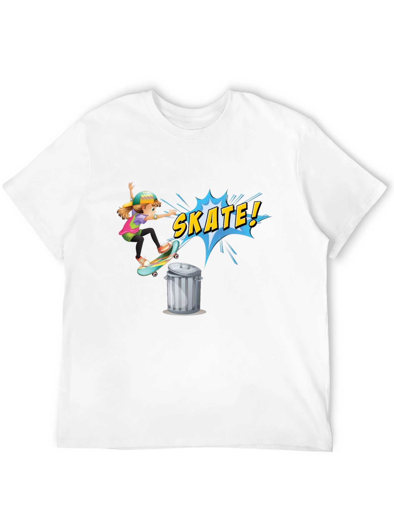 Skate Girl Graphic Tee - Cool Skateboarder T-Shirt