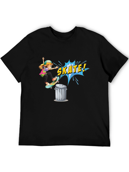 Skate Girl Graphic Tee - Cool Skateboarder T-Shirt