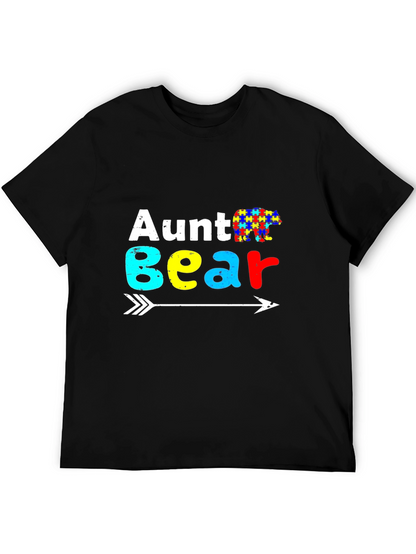 Aunt Bear Autism Awareness T-Shirt