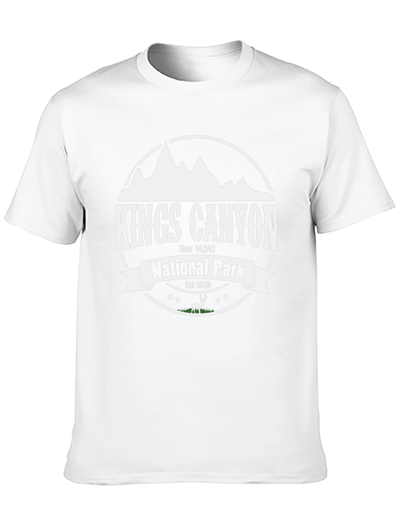 Kings Canyon National Park Black Graphic T-Shirt
