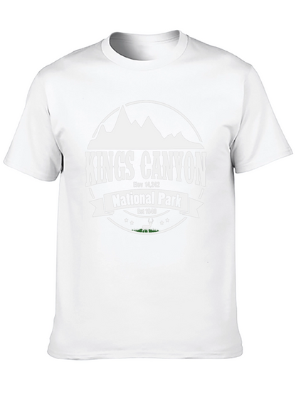 Kings Canyon National Park Black Graphic T-Shirt