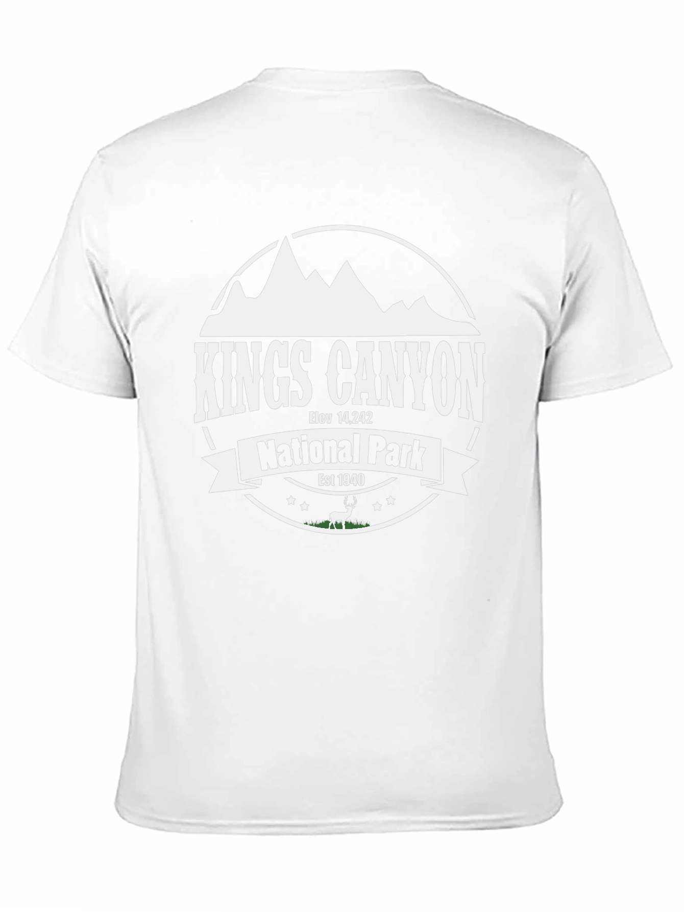 Kings Canyon National Park Black Graphic T-Shirt