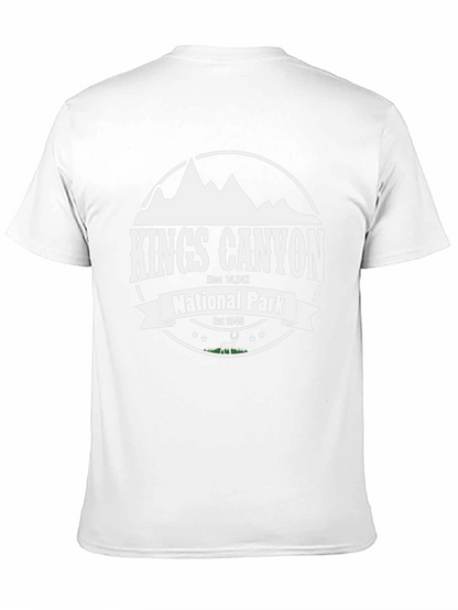 Kings Canyon National Park Black Graphic T-Shirt