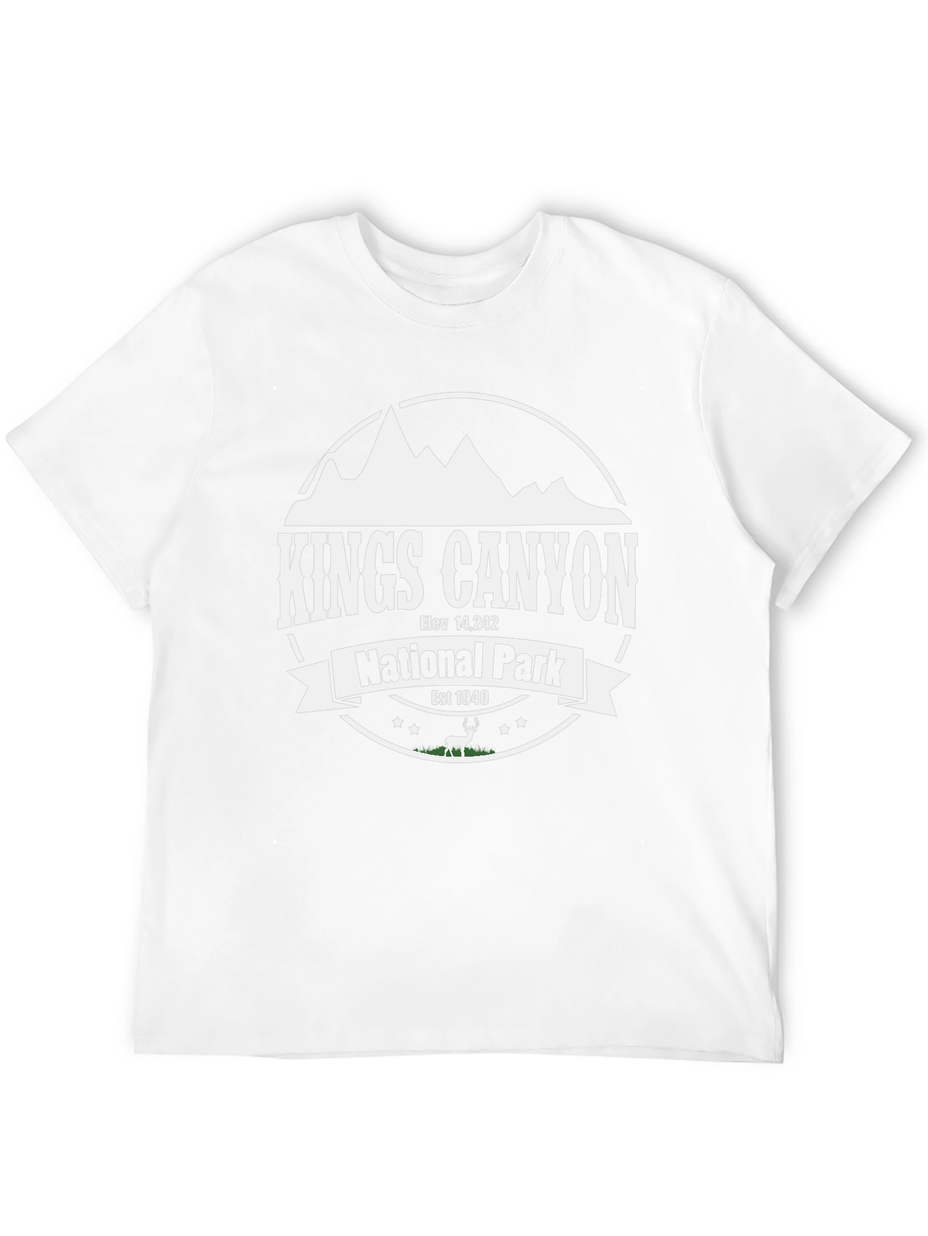 Kings Canyon National Park Black Graphic T-Shirt