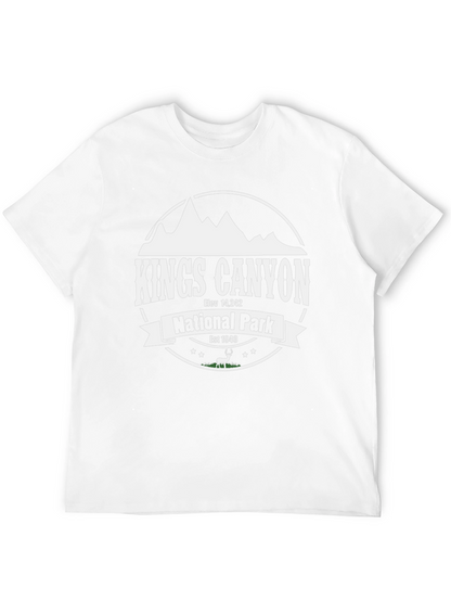 Kings Canyon National Park Black Graphic T-Shirt