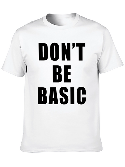 Dont Be Basic Graphic Tee - Black