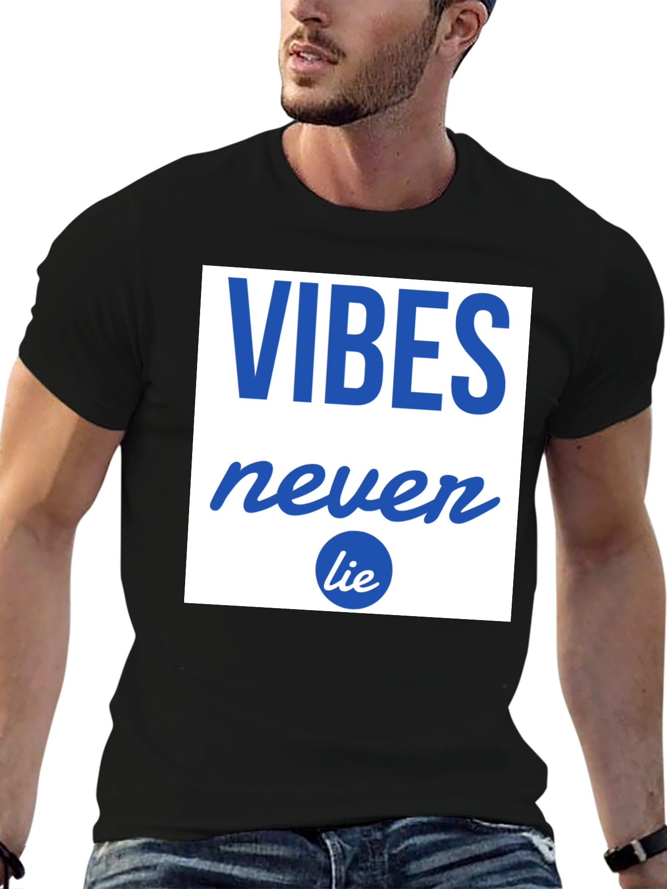 Vibes Never Lie Graphic Tee - Casual Comfort