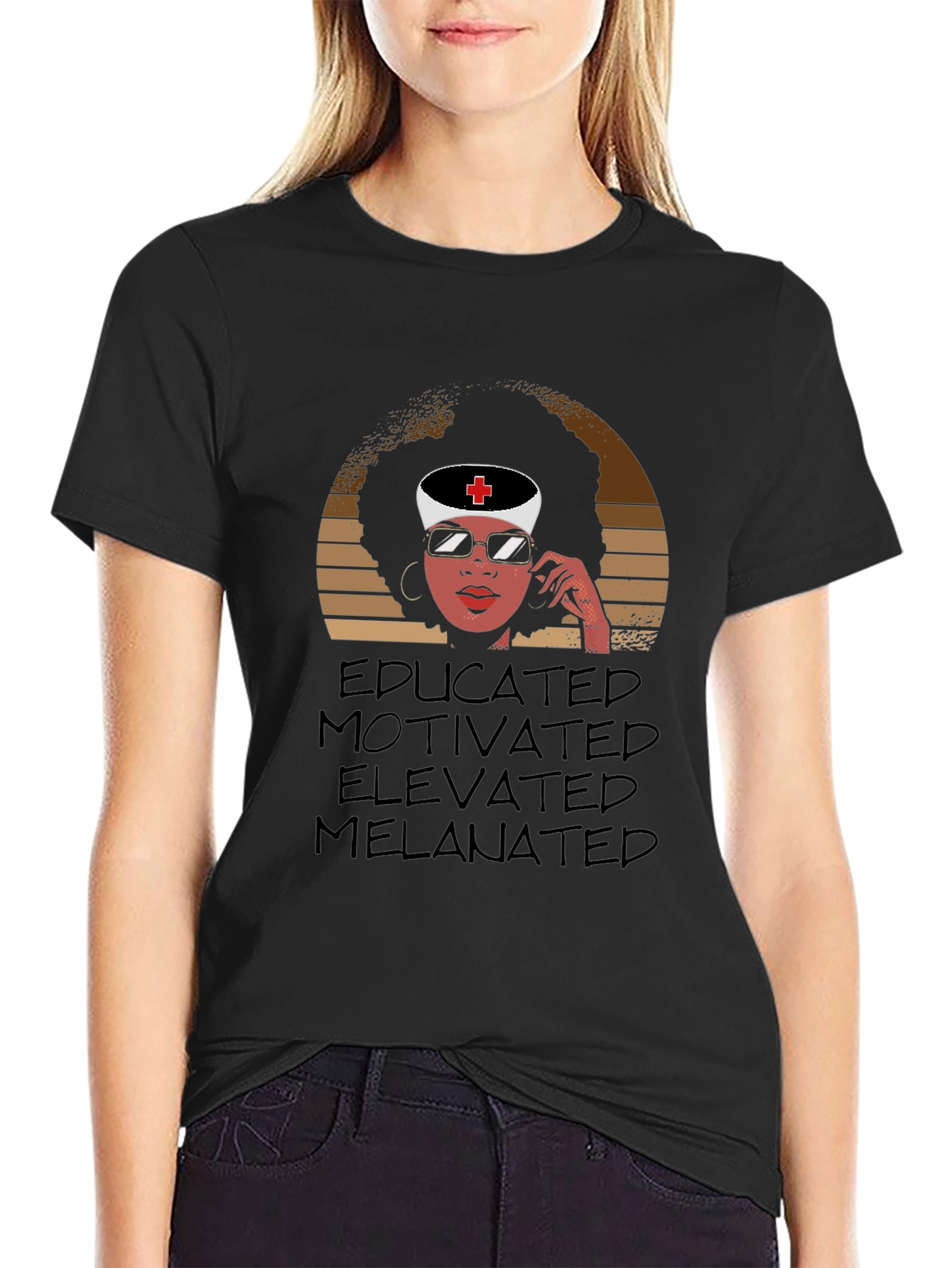 Educated Melanin Nurse T-Shirt