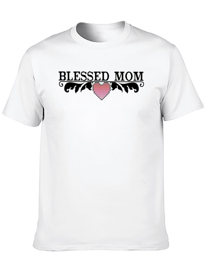 Blessed Mom Graphic T-Shirt -  Soft Cotton Tee