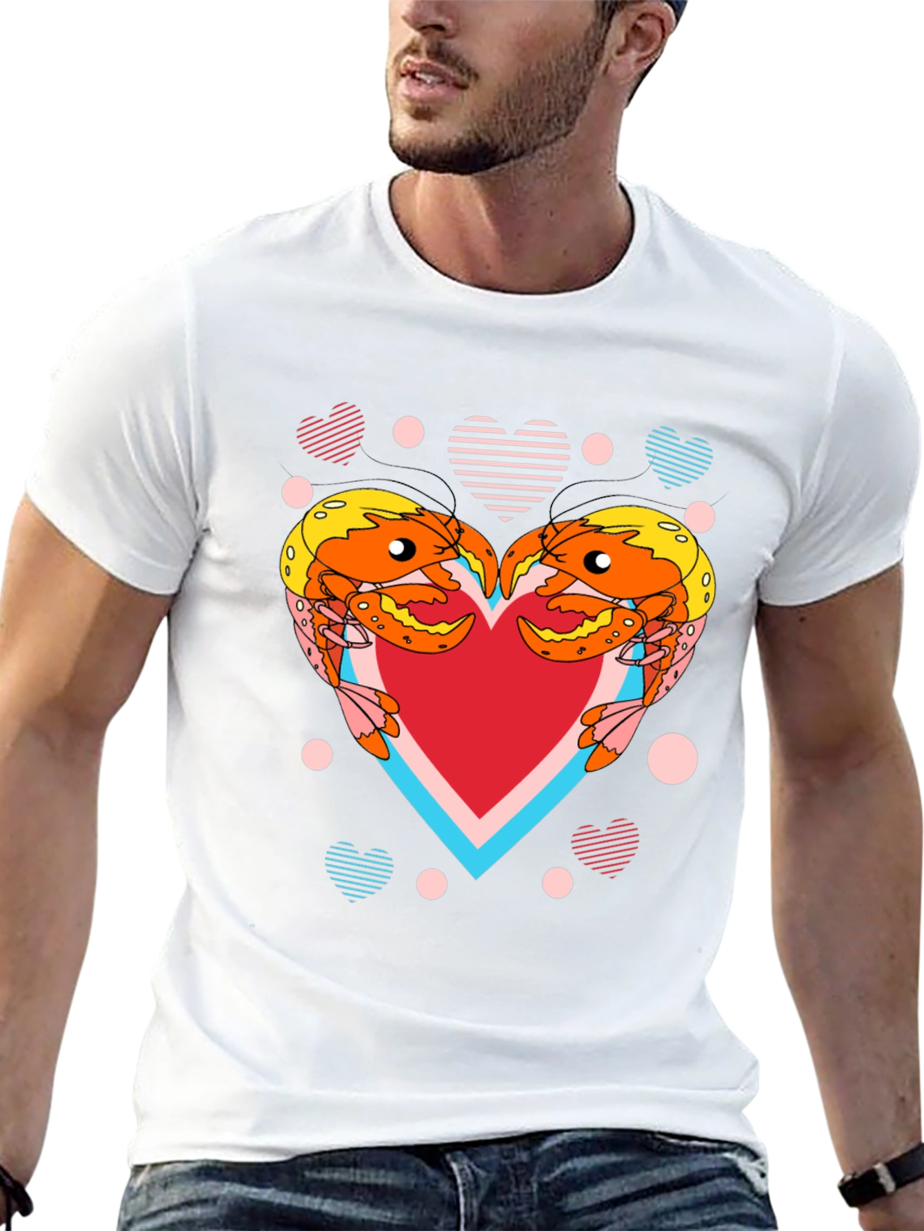 Crab Heart Graphic T-Shirt